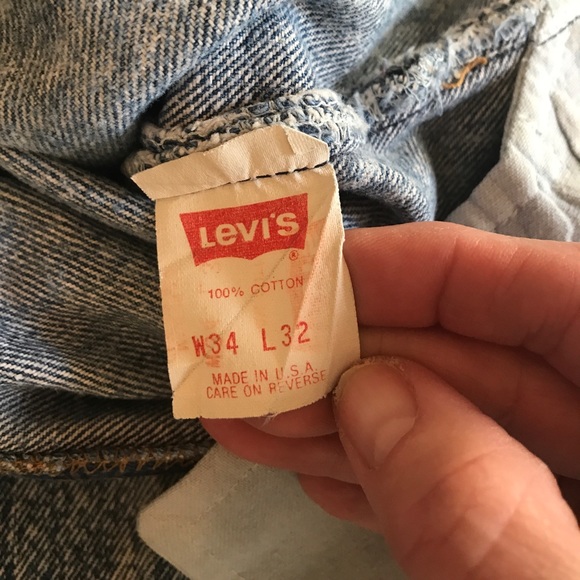 Vintage 1980’s Levi’s 501 Stonewashed Jeans - Picture 7 of 8